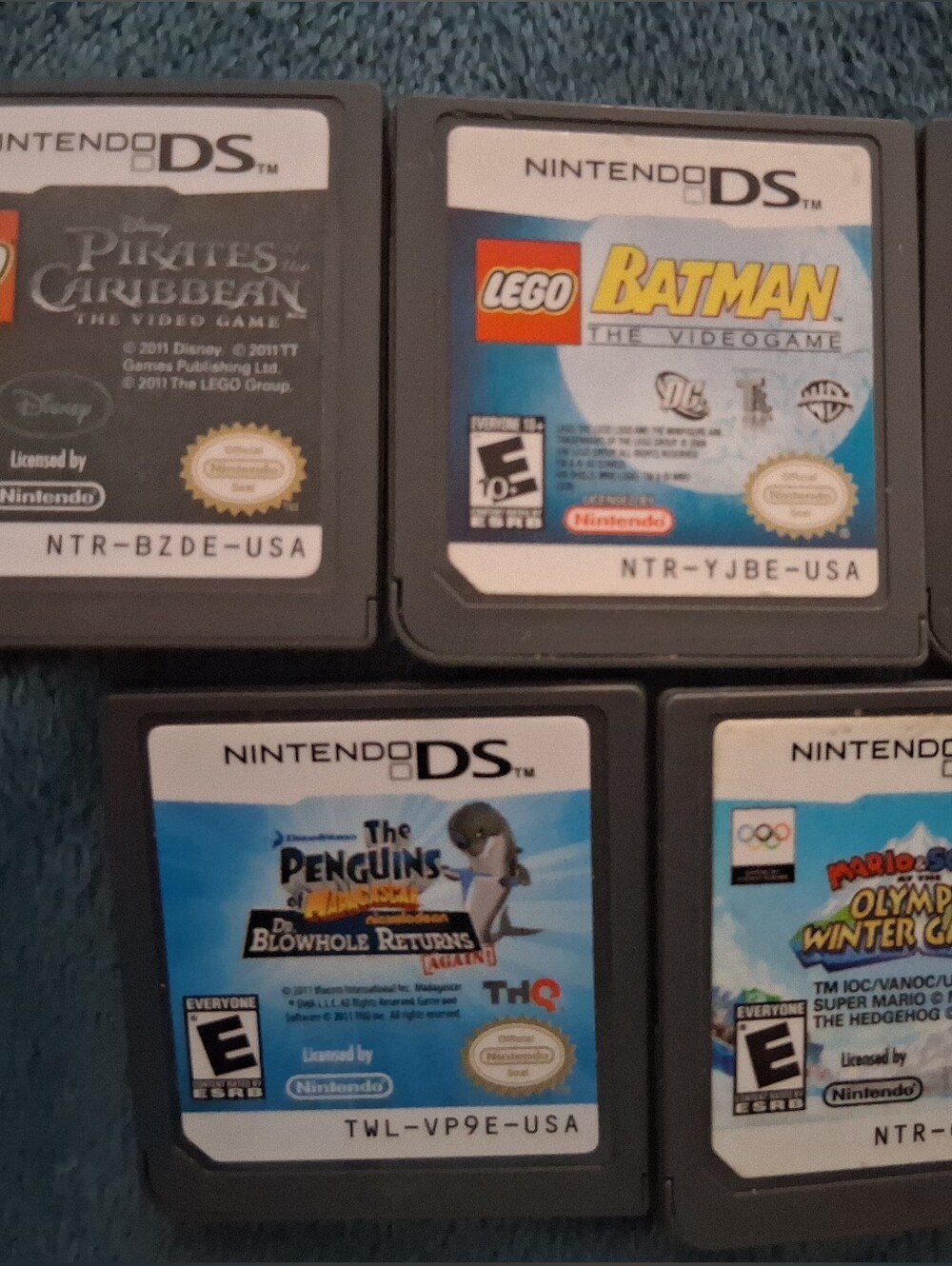 Perfect Condition Nintendo DS Game Cartridge Lot Lego Batman Mario Sonic & More